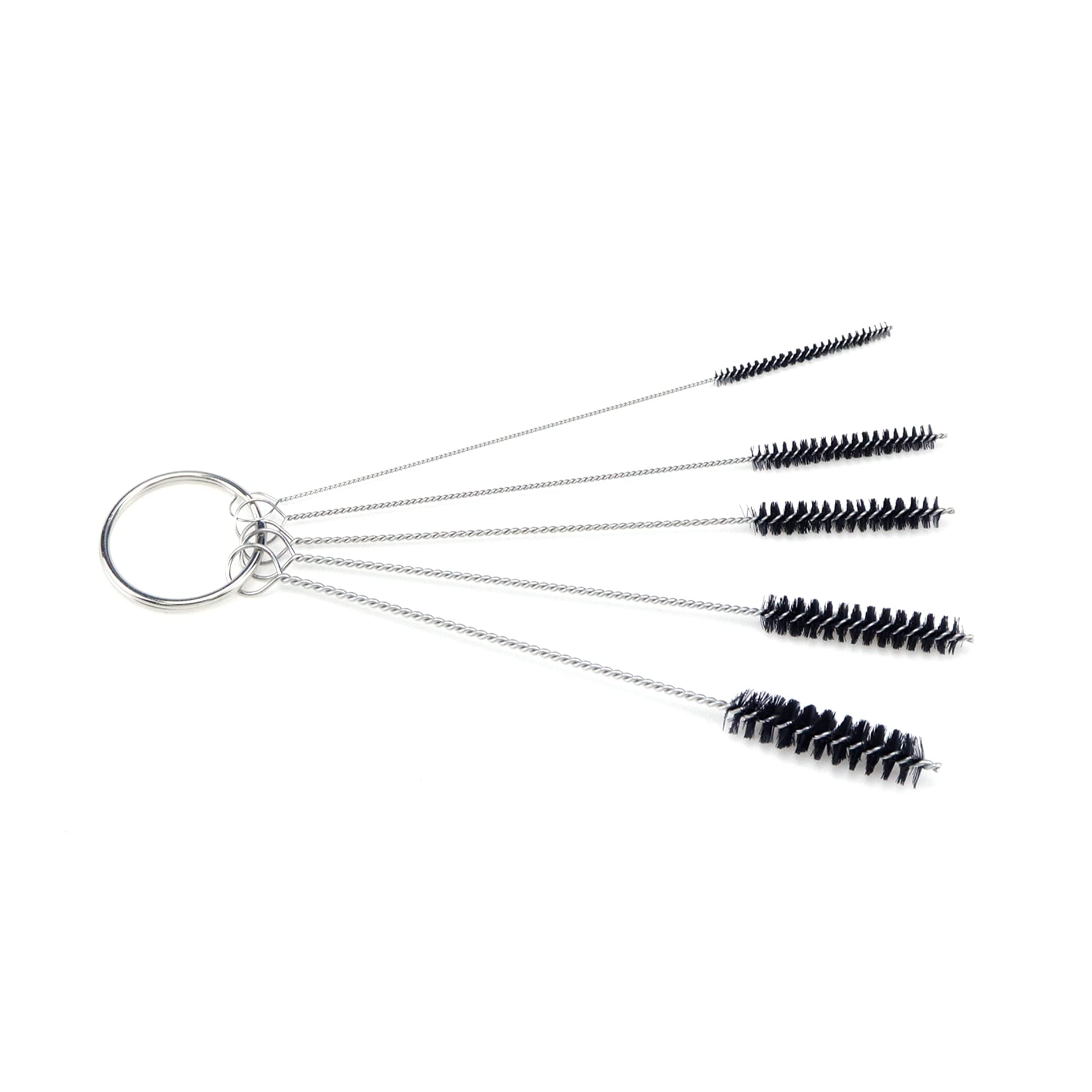 **Antrader 15-Piece 4-Inch Nylon Tube Brush Set - Straw & Carburetor Cleaner Kit, Small Wire Brushes for Cleaning Pipes, Straws, Carburetors & Small Parts - Durable Black Cleaning Tools for Home, Auto & DIY Projects**