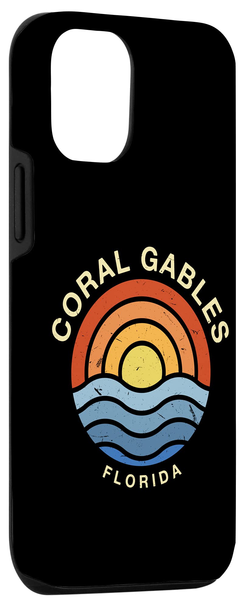 iPhone 12/12 Pro Case - Coral Gables Florida FL Summer Tropical Beach Design - Perfect for Miami Vacations & Beach Lovers