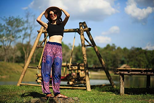 Boho Harem Pants for Women - Comfortable Yoga Trousers & Bohemian Beach Pants | Perfect for Yoga, Travel & Casual Wear