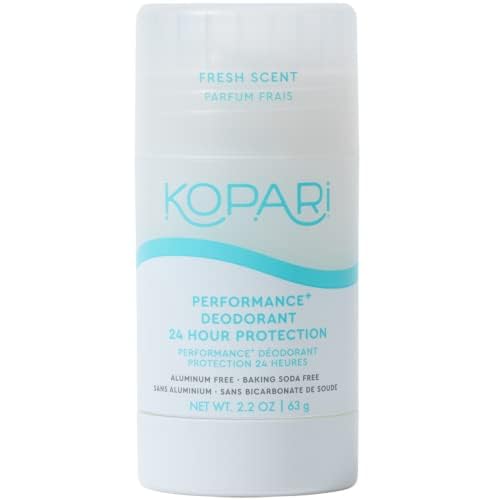 Kopari Performance Plus Aluminum-Free Deodorant for Men & Women - 24 Hour Odor Protection, Natural Sport Deodorant, Non-Toxic & Clean Formula, No Parabens or Baking Soda, 2 oz - Ideal for Gym, Workout & Daily Use