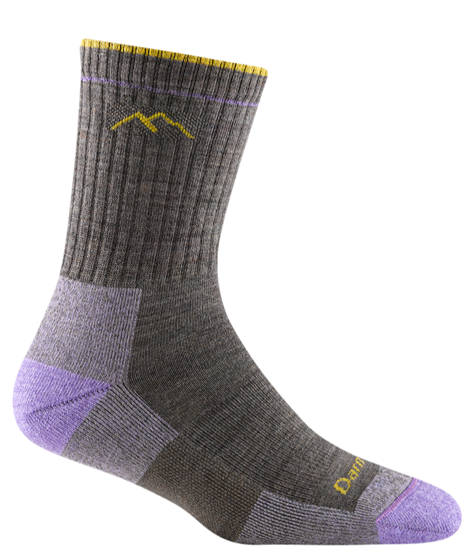 Darn Tough Women's Hiking Socks - Midweight Micro Crew Cushion Socks for Outdoor Adventures, Trail Running & Cold Weather Activities
