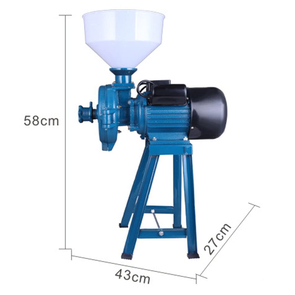 Electric Grain Mill Grinder - 1500W Corn Wheat Flour Mill with Funnel for Home Baking, 110V Commercial & Kitchen Use - Perfect for Bread, Pancakes & Animal Feed