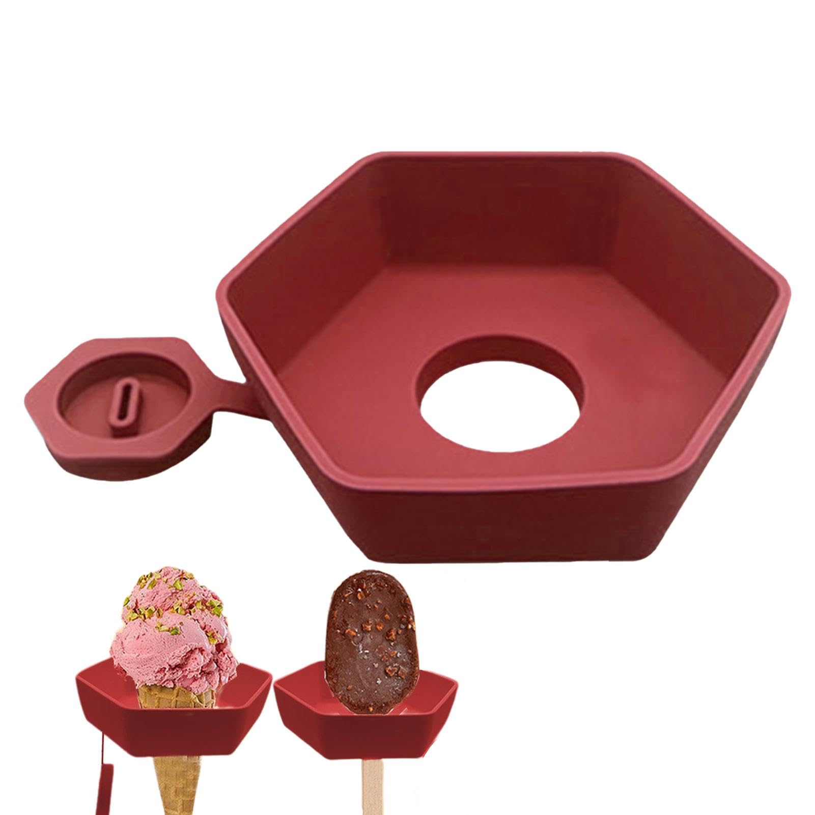 BPA-Free Silicone Ice Pop Holder for Kids - 2-in-1 Reusable No Drip Popsicle Mold, Mess-Free Frozen Treat Maker for Summer Snacks, Birthday Parties & Backyard BBQs