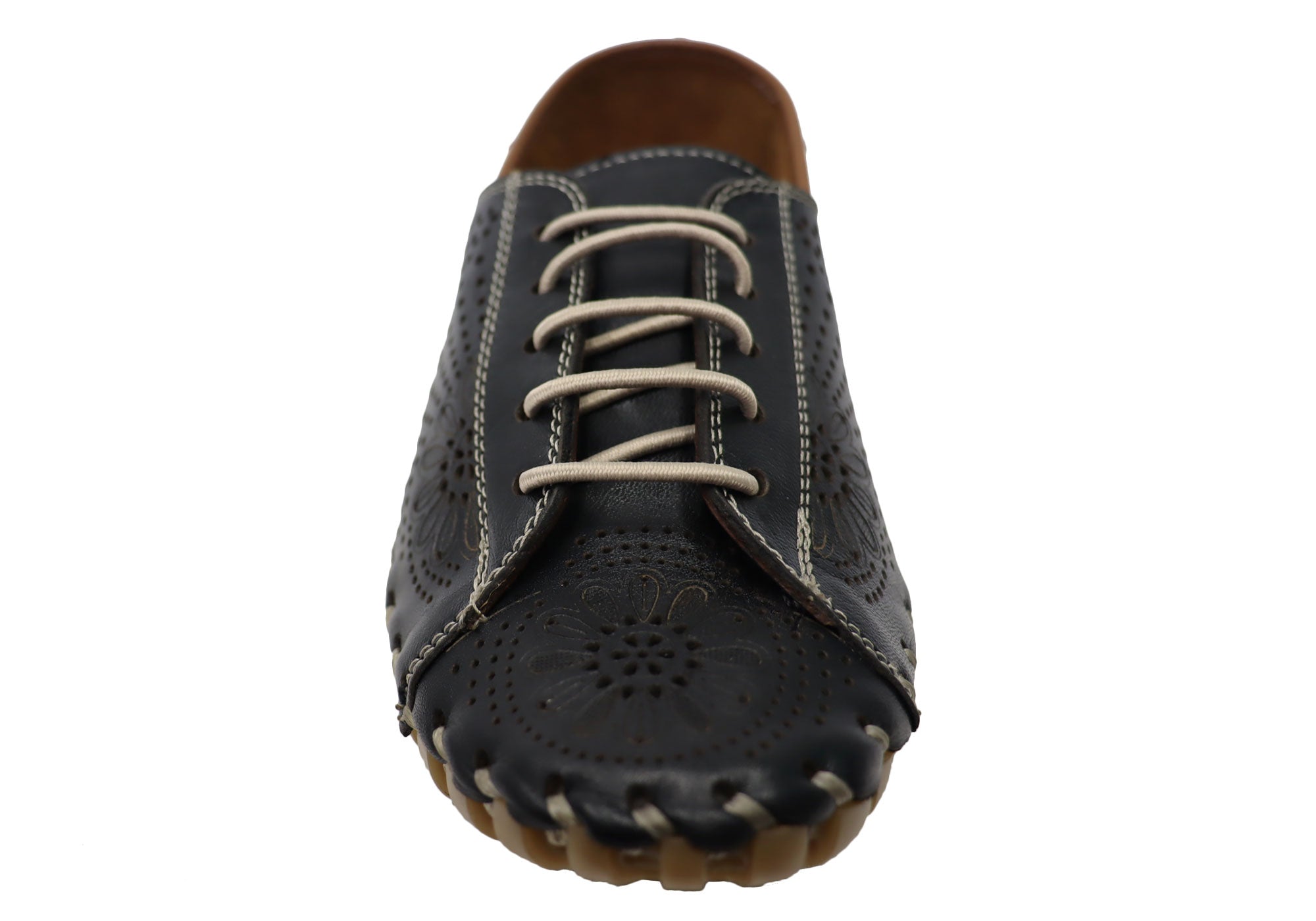 Orizonte Charmaine Women's Comfortable Leather Shoes - European Style for Walking, Work & Casual Wear