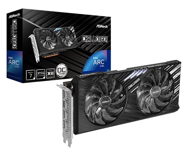 ASRock Intel Arc A750 CL SE 8GB GDDR6 Graphics Card - High Performance GPU for Gaming, Video Editing & 4K Streaming