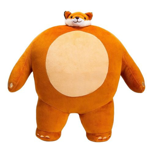 Bagstock Tiny Headed Plush Fox 15 Inch - Vibrant Orange Stuffed Animal Toy for Kids, Nursery Decor, Birthday Gifts & Cute Home Decoration