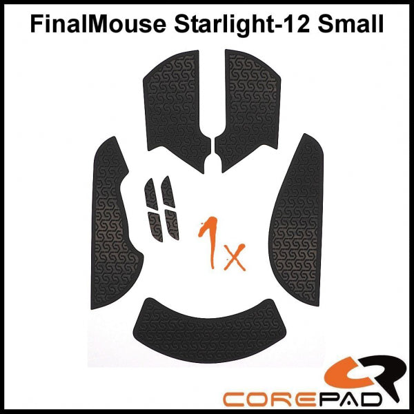 Corepad Soft Grips (Flat Edge) for Finalmouse Starlight 12 Small - Premium Gaming Mouse Grip for Enhanced Control & Comfort - Perfect for FPS, MOBA & Esports Gaming