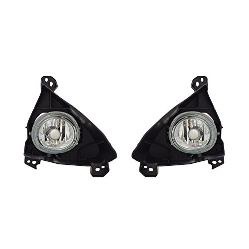 Premium Mazda 2012 Fog Lights Pair - Compatible with CG3651680, CG3651690, CG36-51-680, CG36-51-690, MA2593122, MA2592122 - Durable Replacement for Enhanced Night Driving Safety