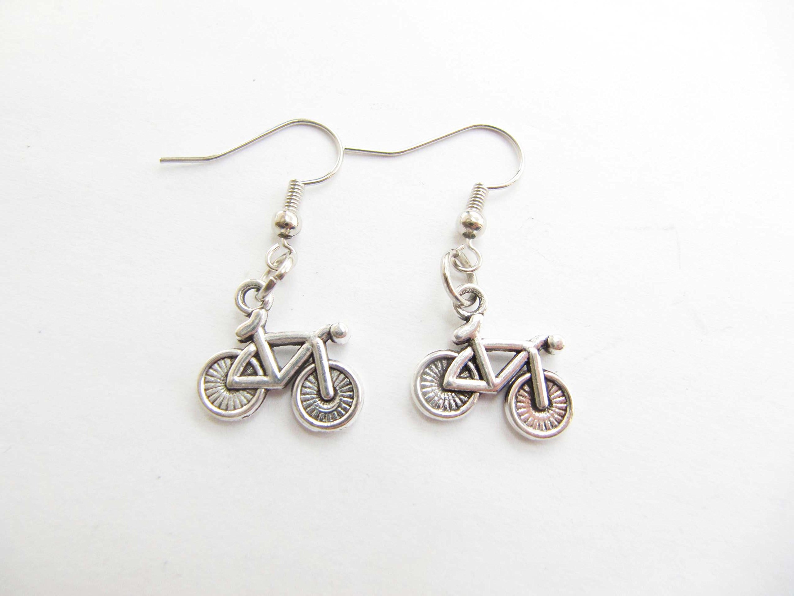 Bicycle Earrings for Women - Dangle Bike Lover Jewelry - Cycling Enthusiast Gift - Road Bike Cyclist Earrings - Perfect for Cycling Events, Workouts & Casual Wear