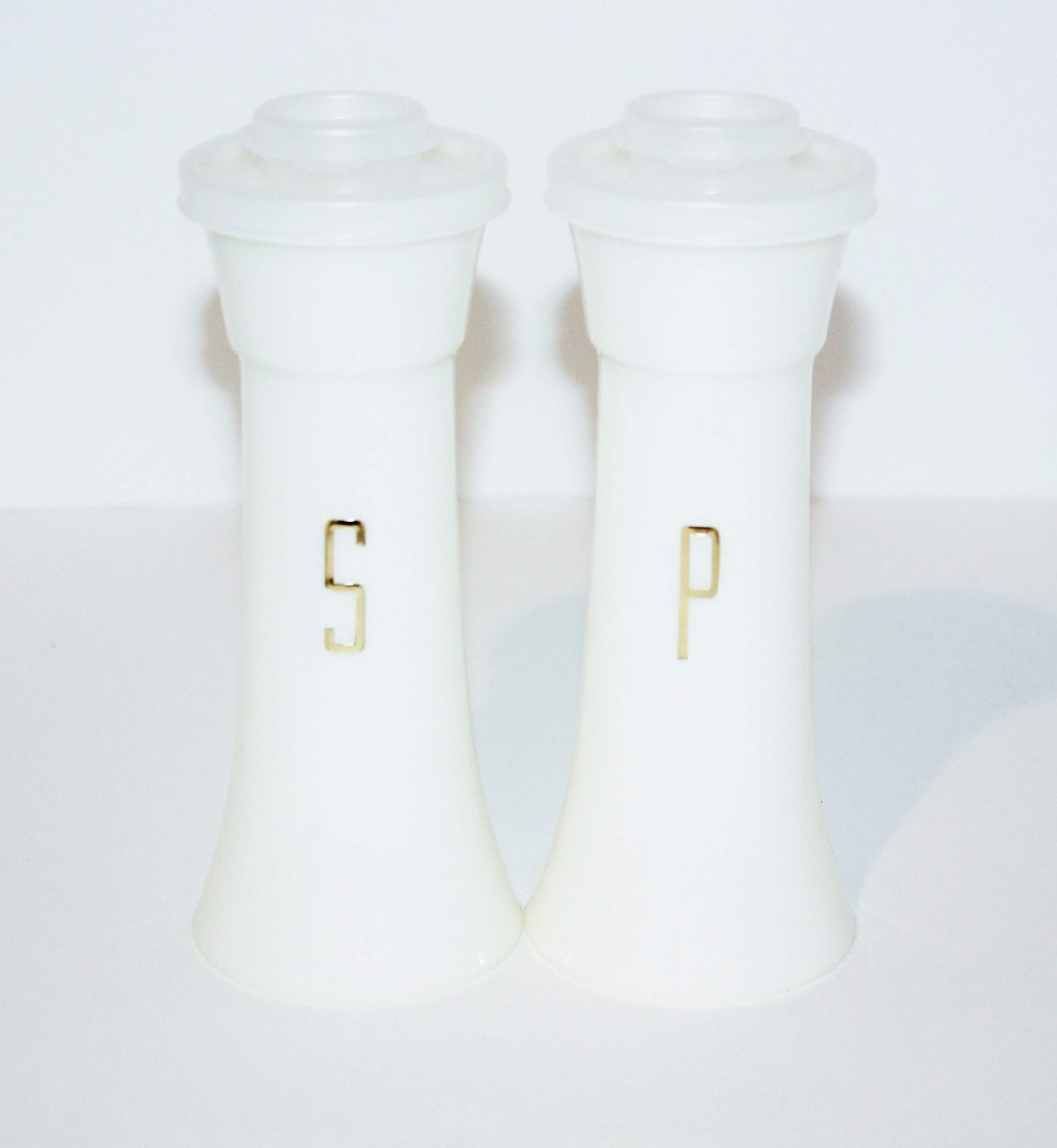 Vintage Tupperware Salt and Pepper Shakers Set - 6 Inch Hourglass Design for Kitchen & Dining - Perfect for Home, Restaurant, and Gift Giving