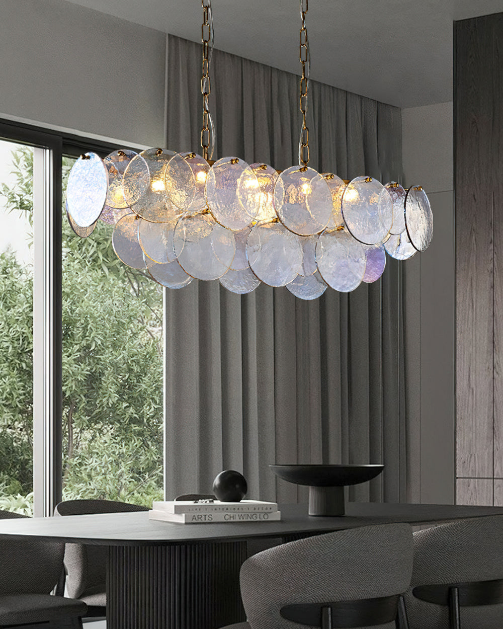 Lorang Crystal Chandelier - Elegant Modern Ceiling Light Fixture for Dining Room, Living Room & Bedroom | Perfect for Home Decor, Wedding & Party Lighting
