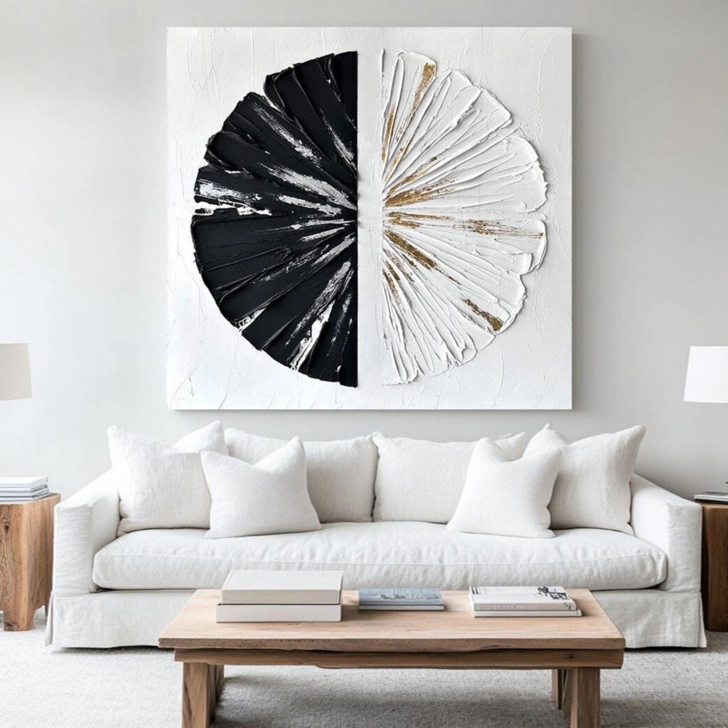 Abstract Painting #AB 440 - Modern Wall Art for Living Room, Bedroom & Office Decor | Large Canvas Artwork for Home & Commercial Spaces