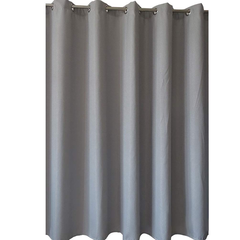 Premium Waterproof Polyester Shower Curtain with Waffle Weave & Rust-Resistant Metal Grommets - Bathroom Decor for Showers and Bathtubs - Ideal for Modern, Farmhouse, and Spa Bathroom Styles