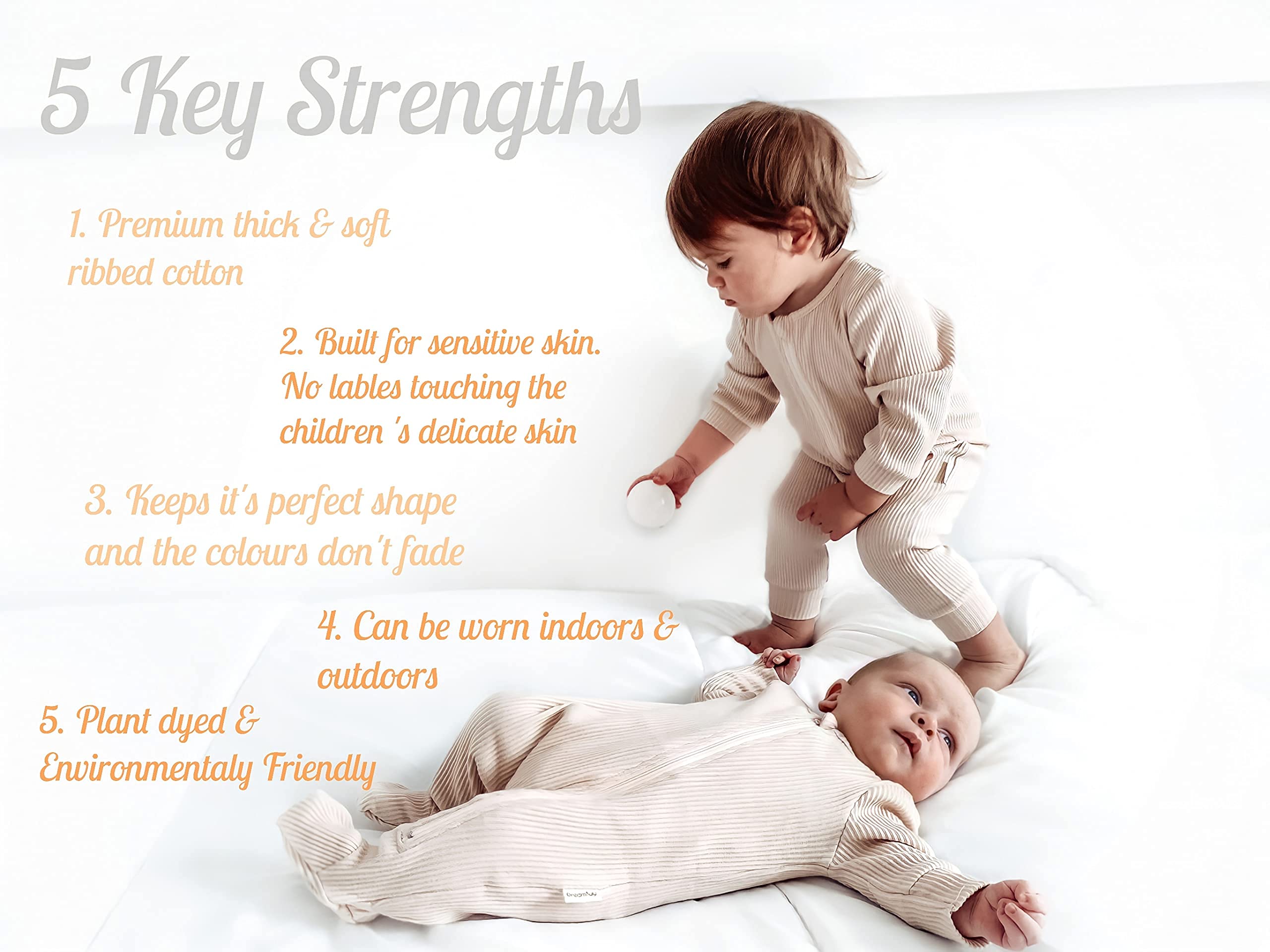 Personalized Baby Zip Sleepsuit - Custom Newborn Essentials for Boys & Girls | Perfect Baby Shower Gift & Everyday Wear (0-3 Months)
