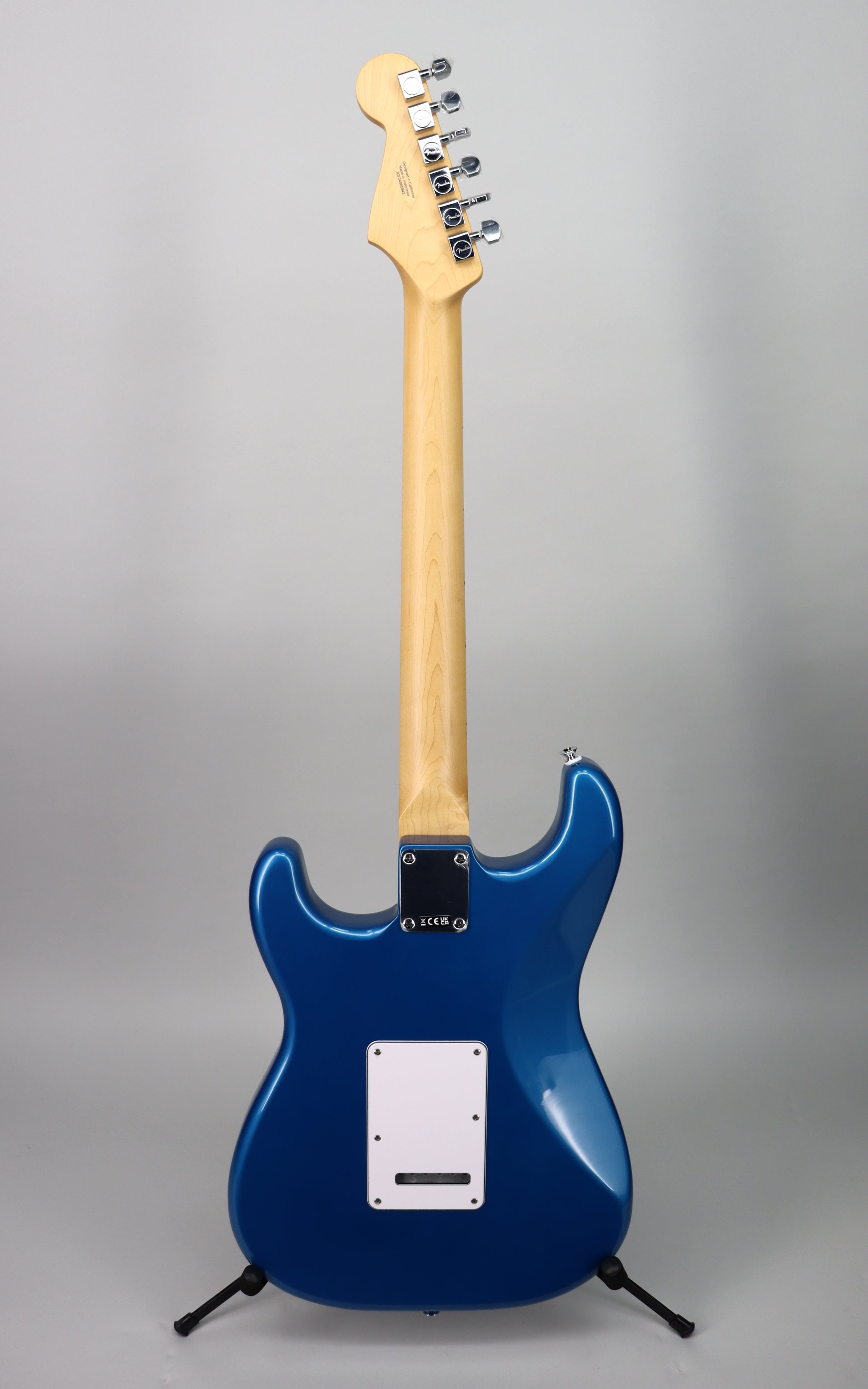 Fender Standard Stratocaster HSS Electric Guitar Bundle with Mustang LT25 Amplifier - Aqua Marine Metallic Finish for Home Practice & Live Performances