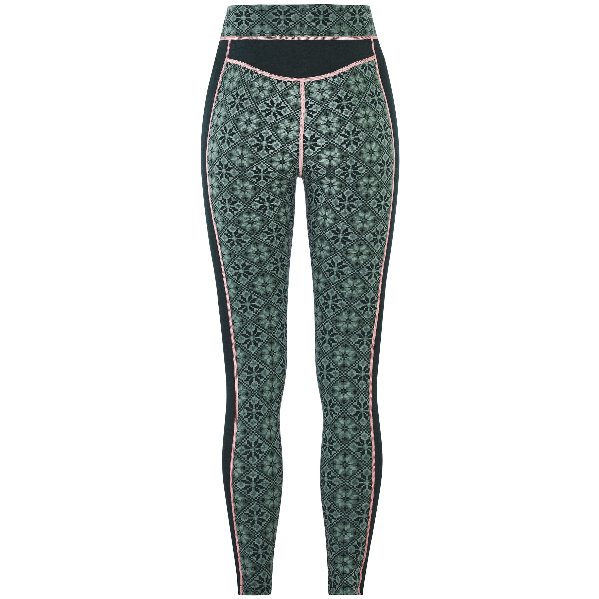 Kari Traa Women's High Waist Rose Print Yoga Pants - Comfortable Workout Leggings for Running, Gym & Lounge Wear