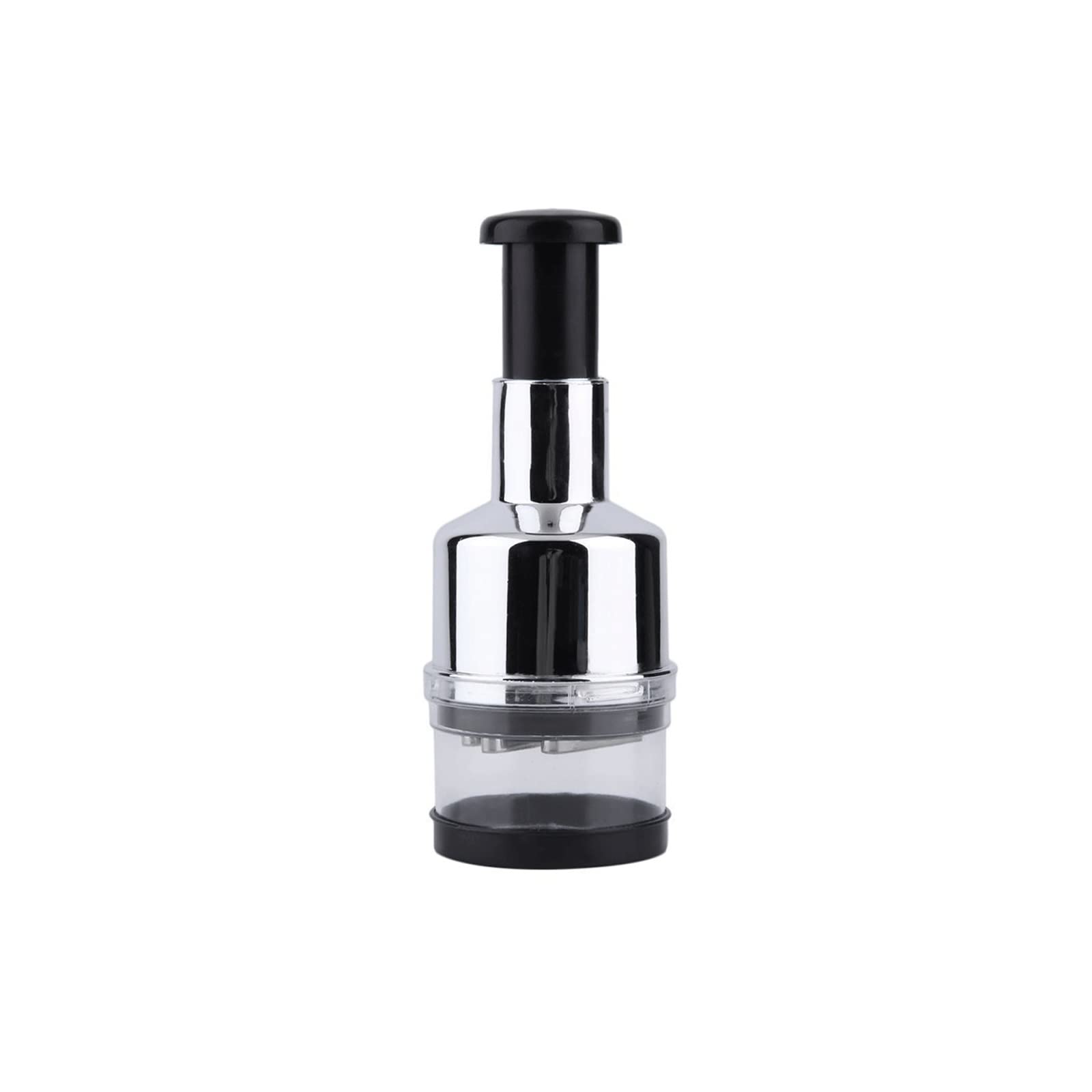 Premium Garlic Mincer & Food Chopper - Manual Hand Press for Onions, Vegetables, Herbs - Kitchen Gadget with Cover for Easy Storage | Perfect for Meal Prep, Salads, Soups & Home Cooking