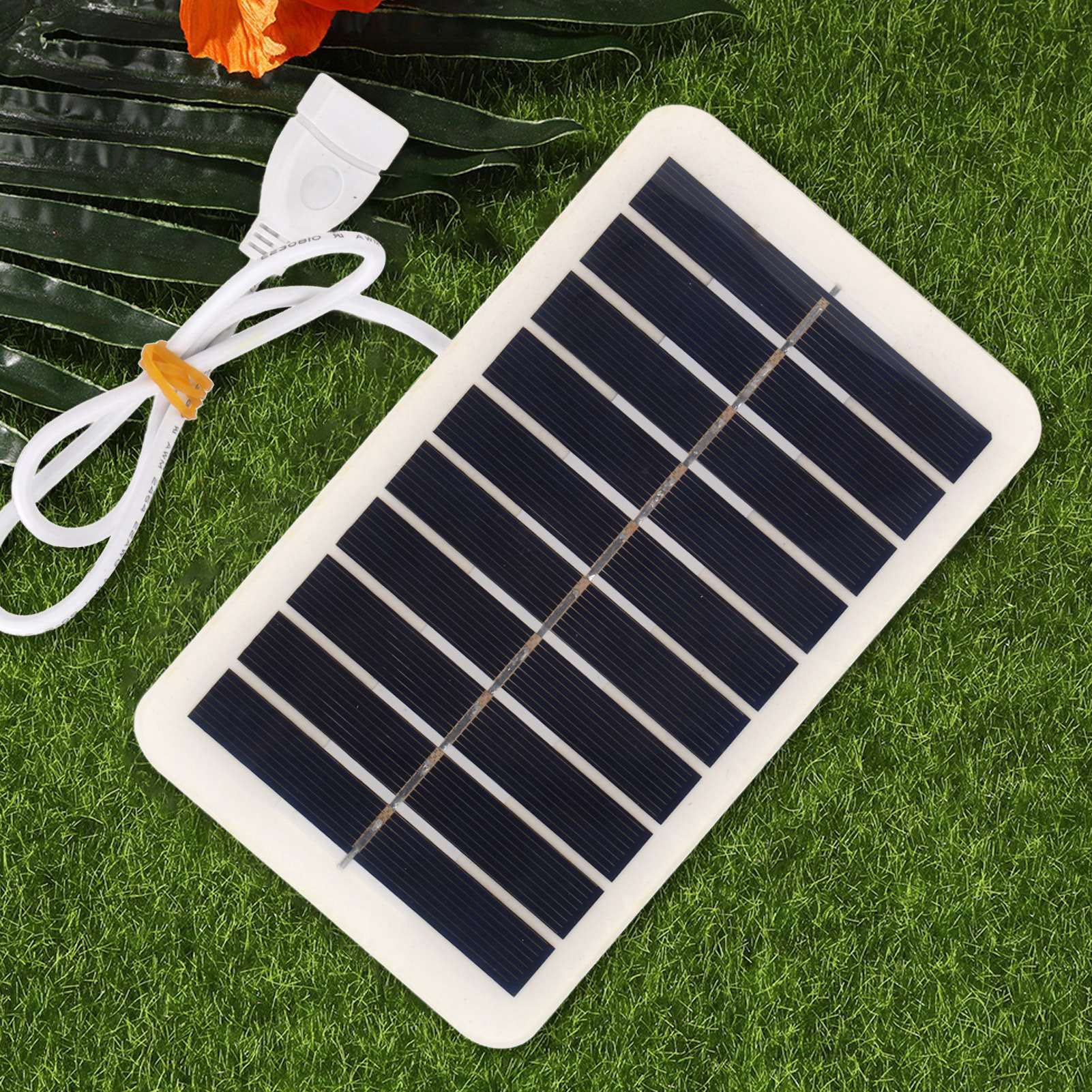 High Efficiency 400mA 5V 2W Polycrystalline Solar Panel - Portable Phone Charger for Outdoor Camping, Hiking & Emergency Power Supply