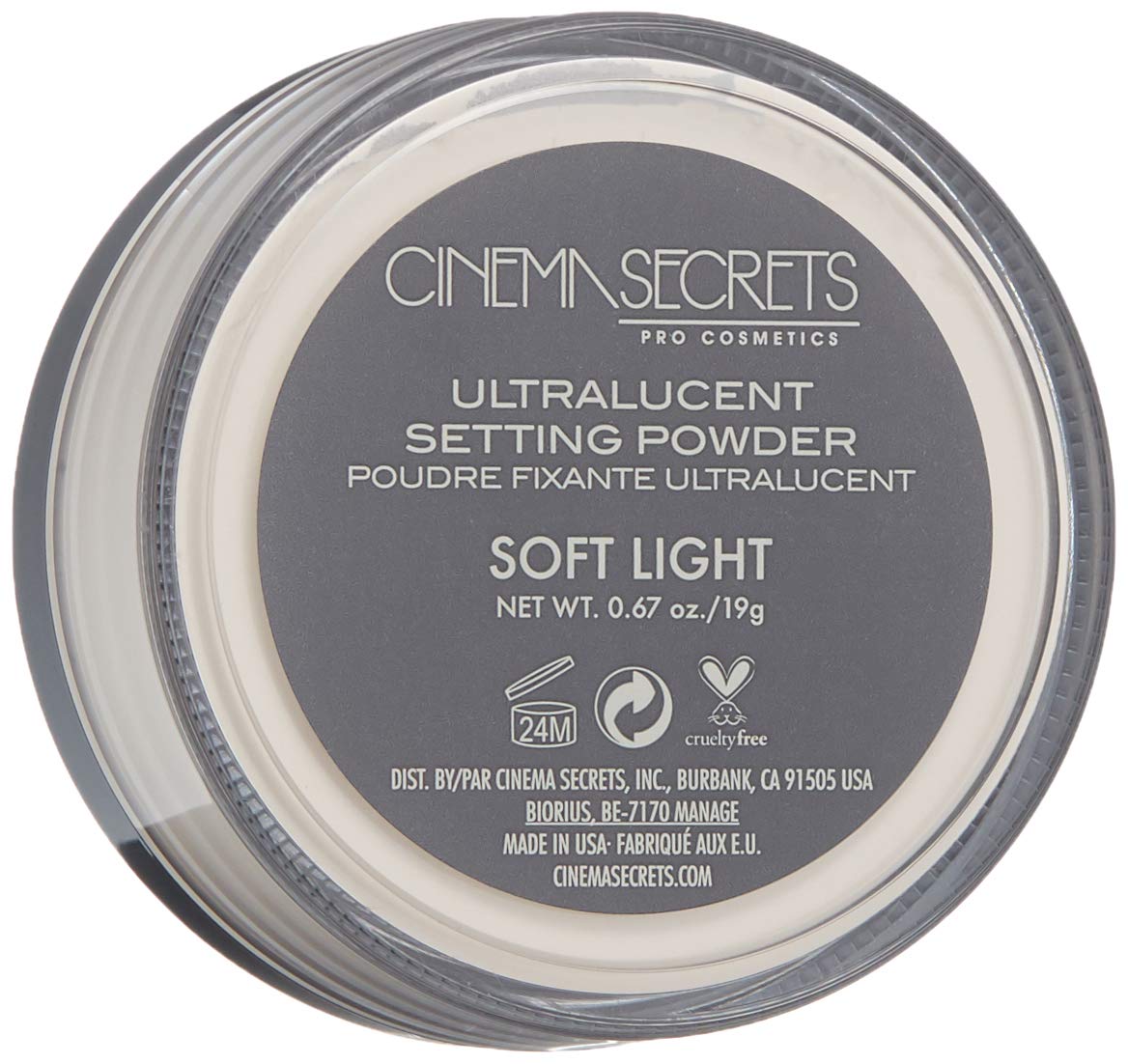 CINEMA SECRETS Pro Cosmetics Ultralucent Loose Setting Powder - Translucent & Lightweight for Flawless Makeup Finish | Perfect for HD Photography & All-Day Wear