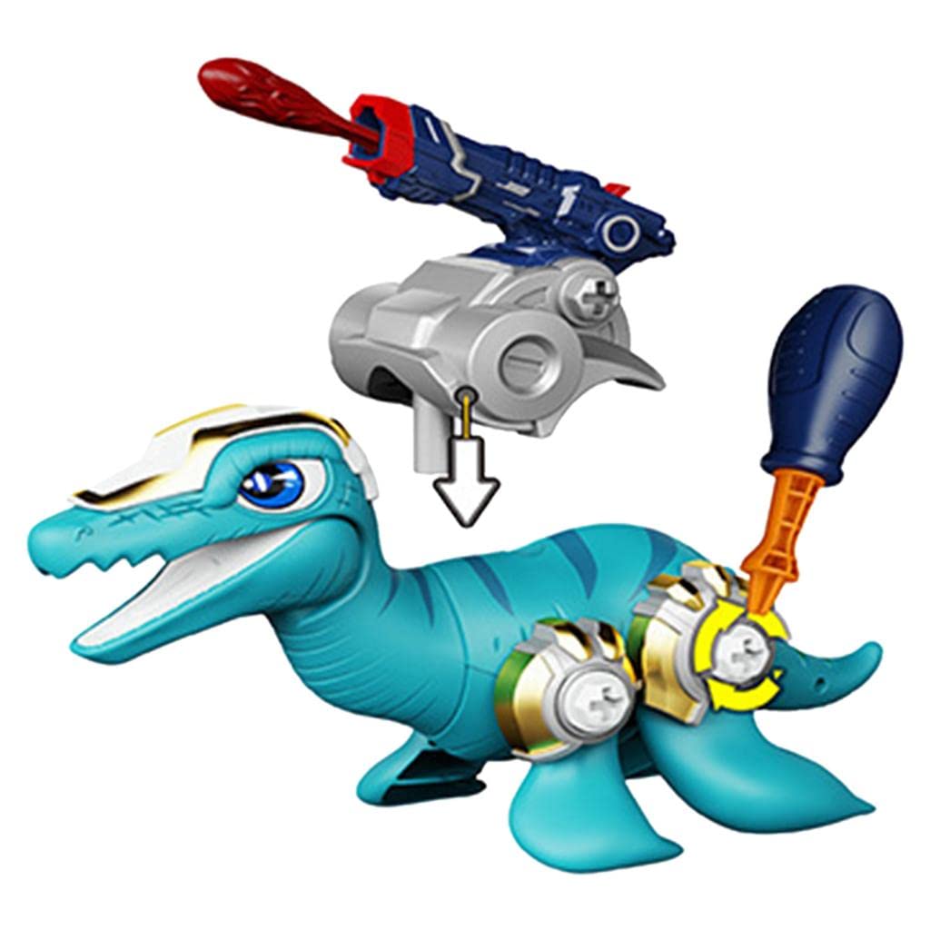DIY Dinosaur Building Toys for Kids Ages 3-8 - Screwdriver Assembly STEM Learning Kit with Liopleurodon Model | Fun Educational Toys for Boys & Girls | Birthday Gifts & Classroom Activities