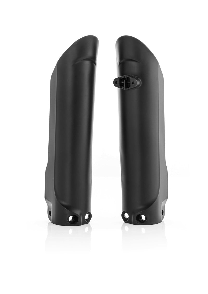 Acerbis 18+ Husqvarna TC85 KTM SX85 GasGas MC85 Lower Fork Cover Set - Black | Dirt Bike Motorcycle Protection for Off-Road Racing & Trail Riding