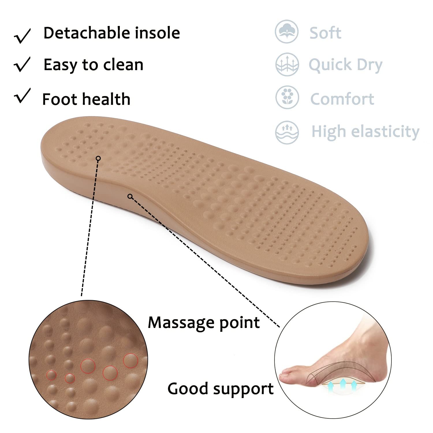 **ChayChax Arch Support Clogs for Men & Women – Slip-On Garden Shoes with Removable Cushion Footbed – Comfortable Outdoor Beach Slippers for Walking, Gardening & Relaxation**