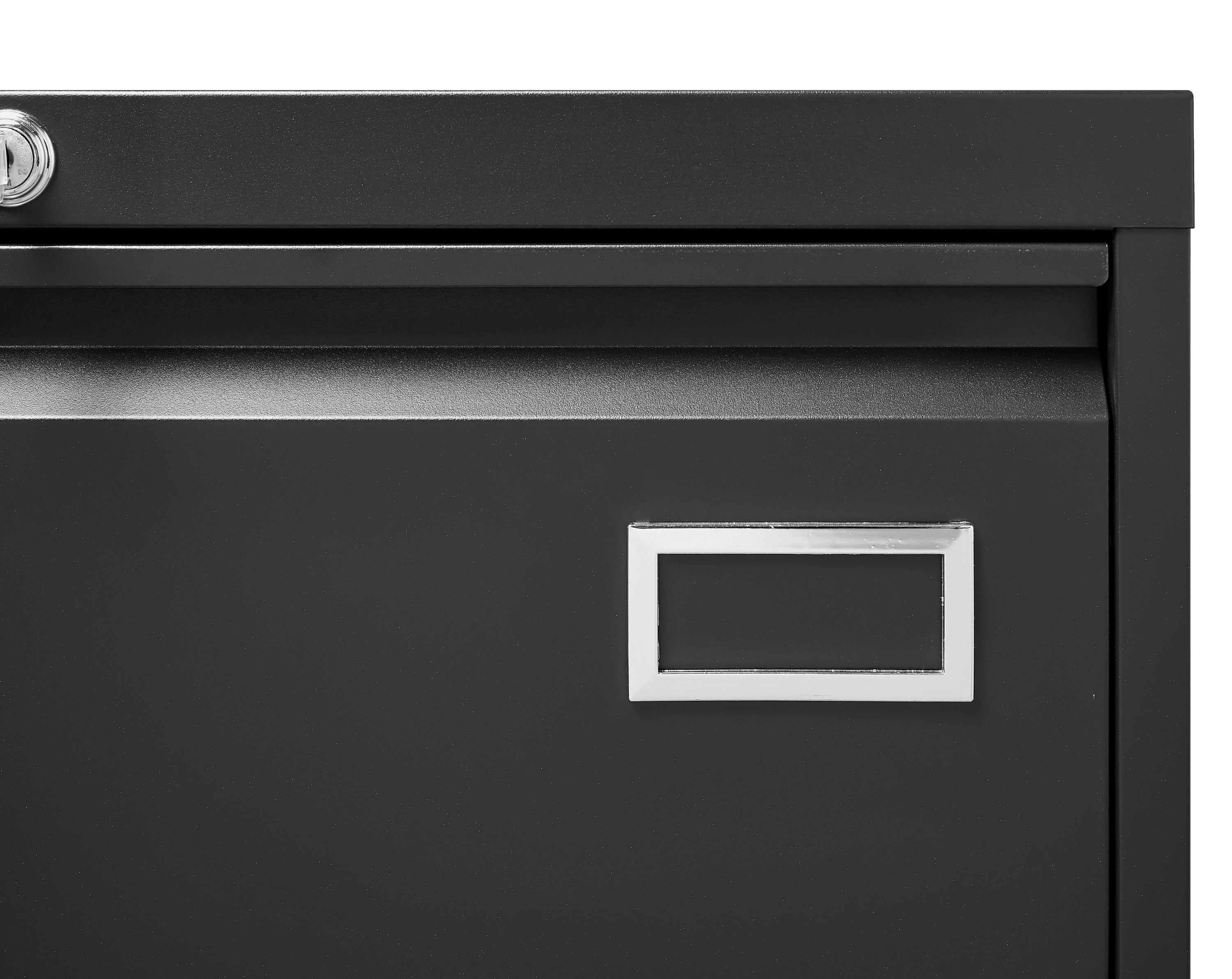 2-Drawer Black Metal Lateral File Cabinet with Lock - Office Vertical Storage for Home, Legal, Letter & A4 Documents - Secure Locking File Cabinet for Office, Study or Workspace (Assembly Required)