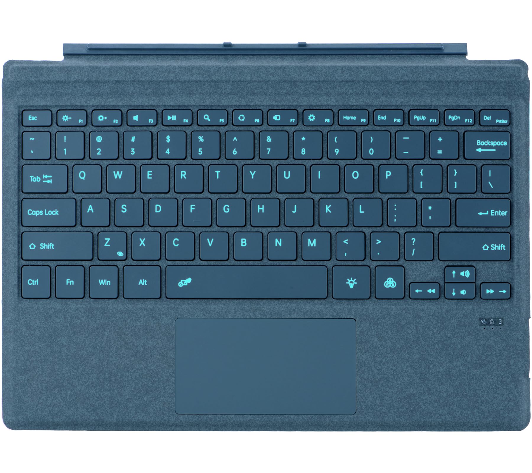Microsoft Surface Pro 3/4/5/6/7/7+ Type Cover - Slim Wireless Keyboard with Touchpad & Backlit Keys (Sapphire Blue) | Perfect for Work, School & Travel