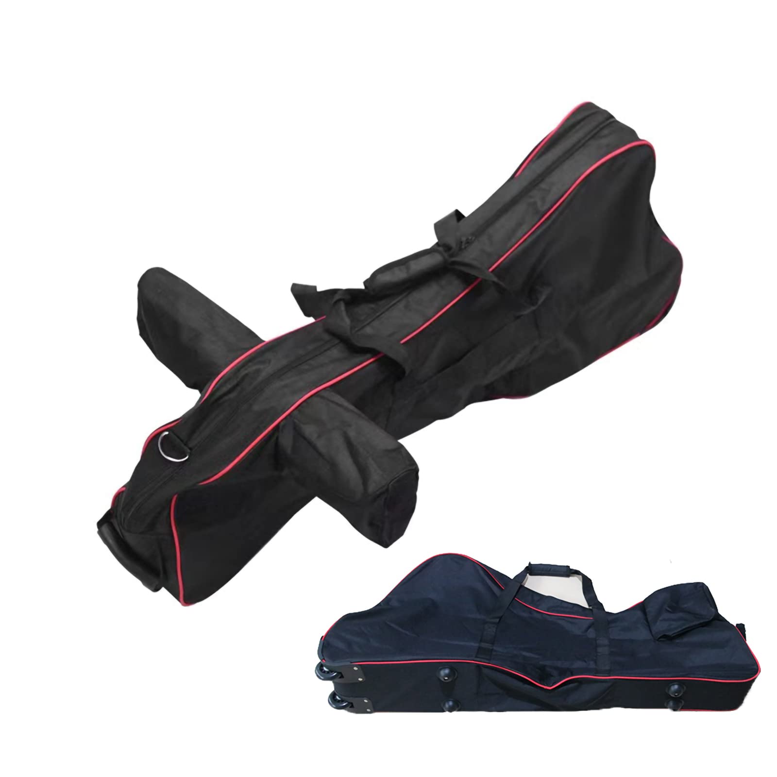 DFERTG Foldable Waterproof Electric Scooter Carrying Bag with Wheels - Portable Shoulder Handbag for Outdoor Travel & Commuting - Perfect for E-Scooter Storage & Transport (Black)
