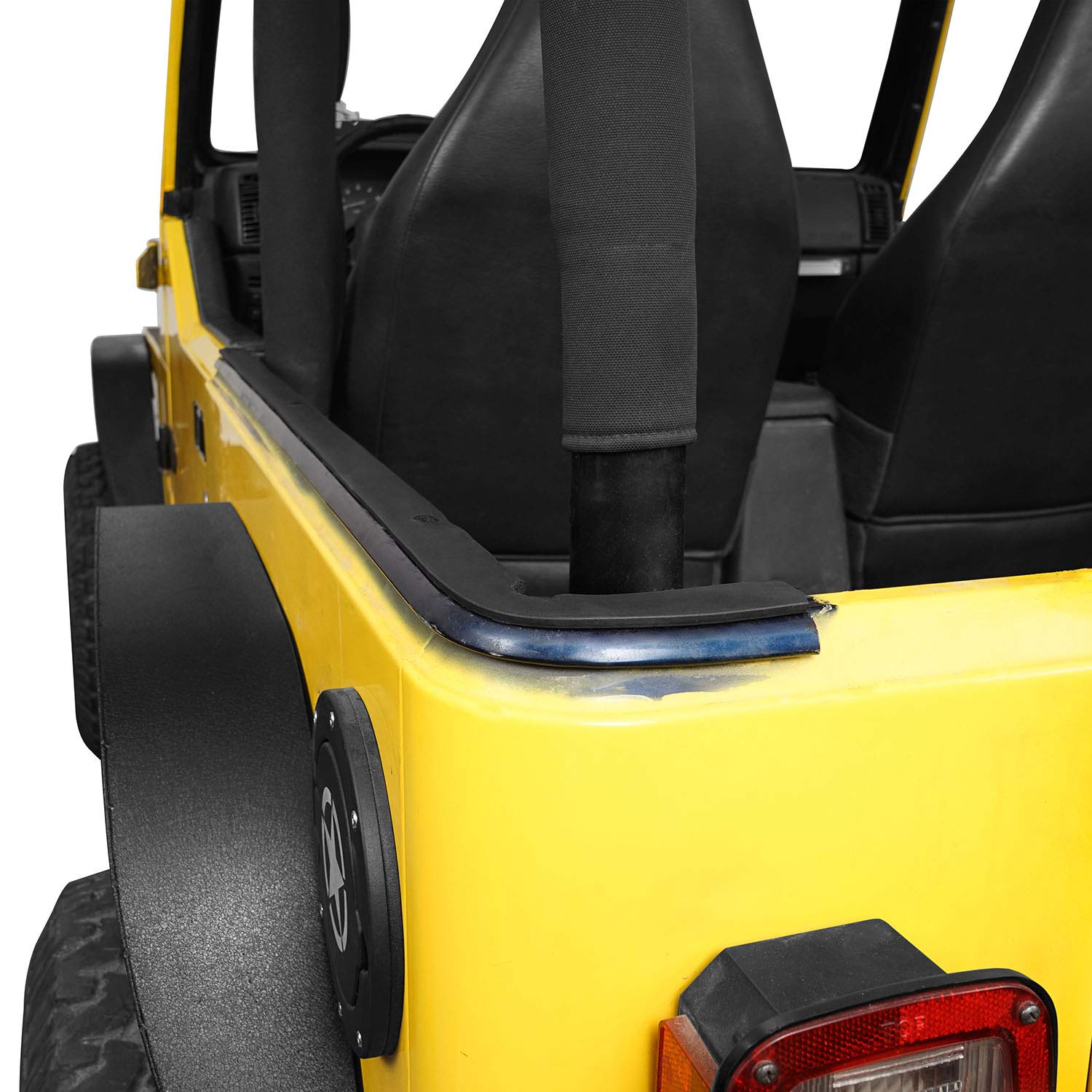 Hooke Road Wrangler Hardtop Seal Strip Kit for Jeep Wrangler TJ 1997-2006 - 3-Piece Weatherproofing Set to Reduce Wind Noise, Prevent Water Leaks & Stop Roof Rattling - Perfect for Off-Roading & Daily Commuting