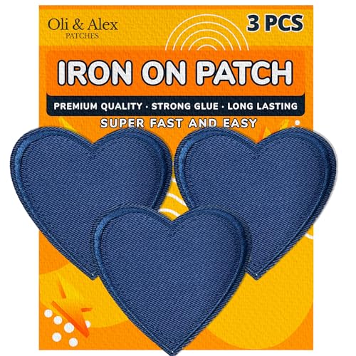 3 Navy Hearts