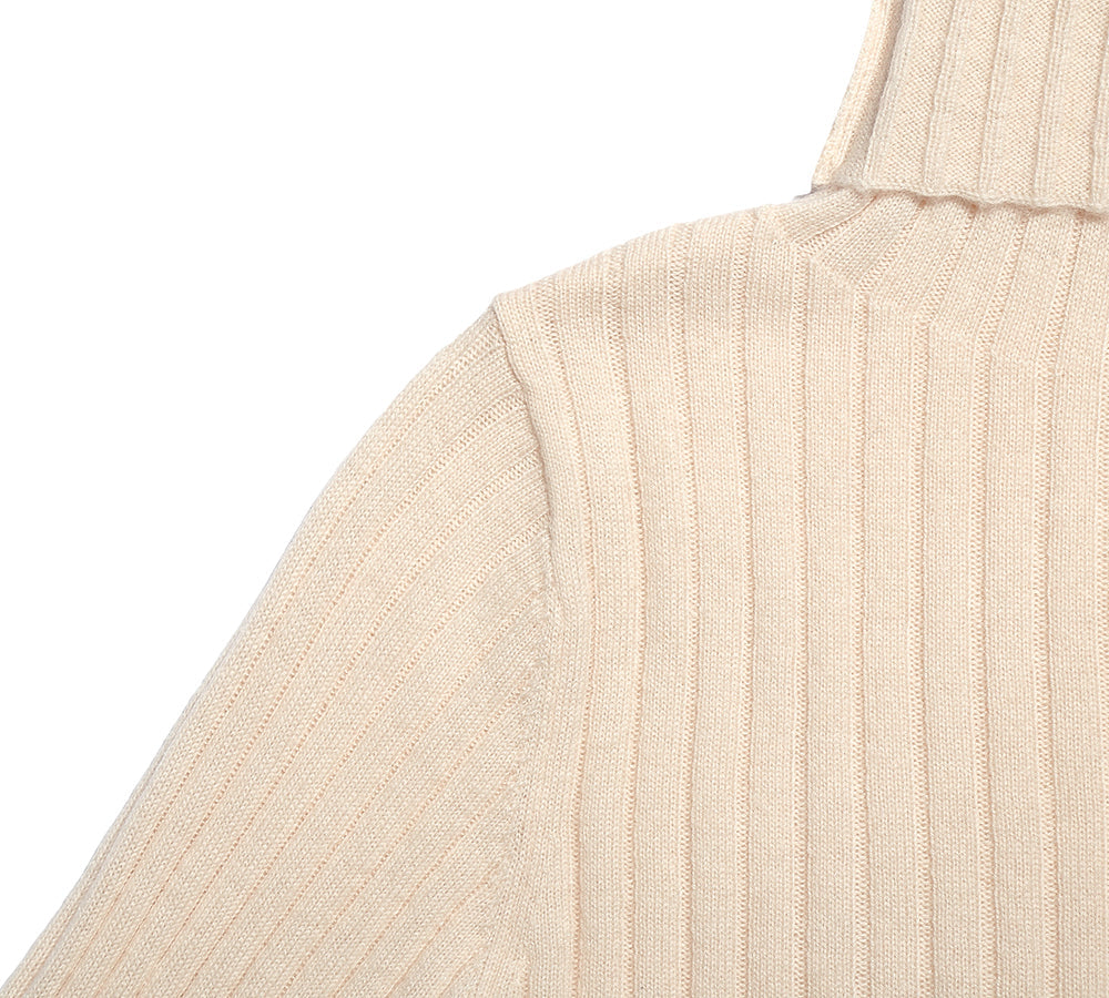 TARRAMARRA® Women's Wool Striped Knit Turtleneck Sweater - Warm & Soft Winter Pullover for Casual Outfits & Office Wear