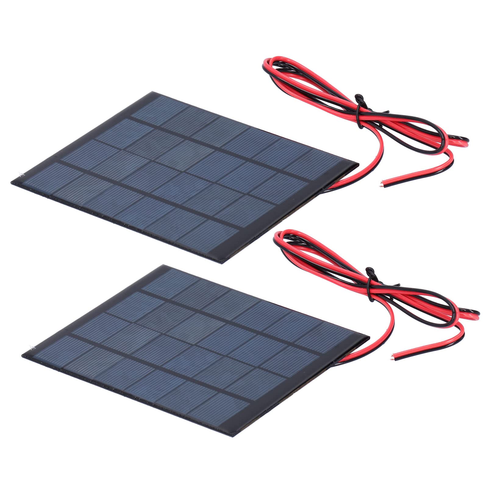 Asixxsix 6V 2W Solar Panel - Portable Polysilicon Solar Charger for Outdoor Use, Waterproof & Windproof - Perfect for Solar Lawn Lights, Flashlights, Phone Chargers & Landscape Lighting (Great for Camping, Hiking & Emergency Power)
