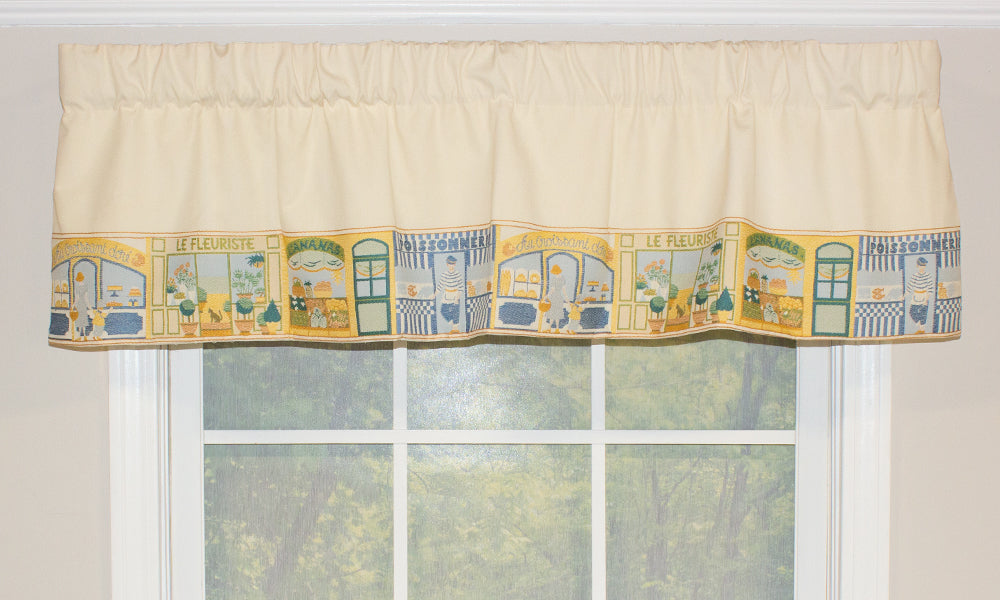 Elegant Store Front Straight Valance - Premium Window Treatment for Retail & Home Decor - Perfect for Shops, Boutiques & Living Spaces