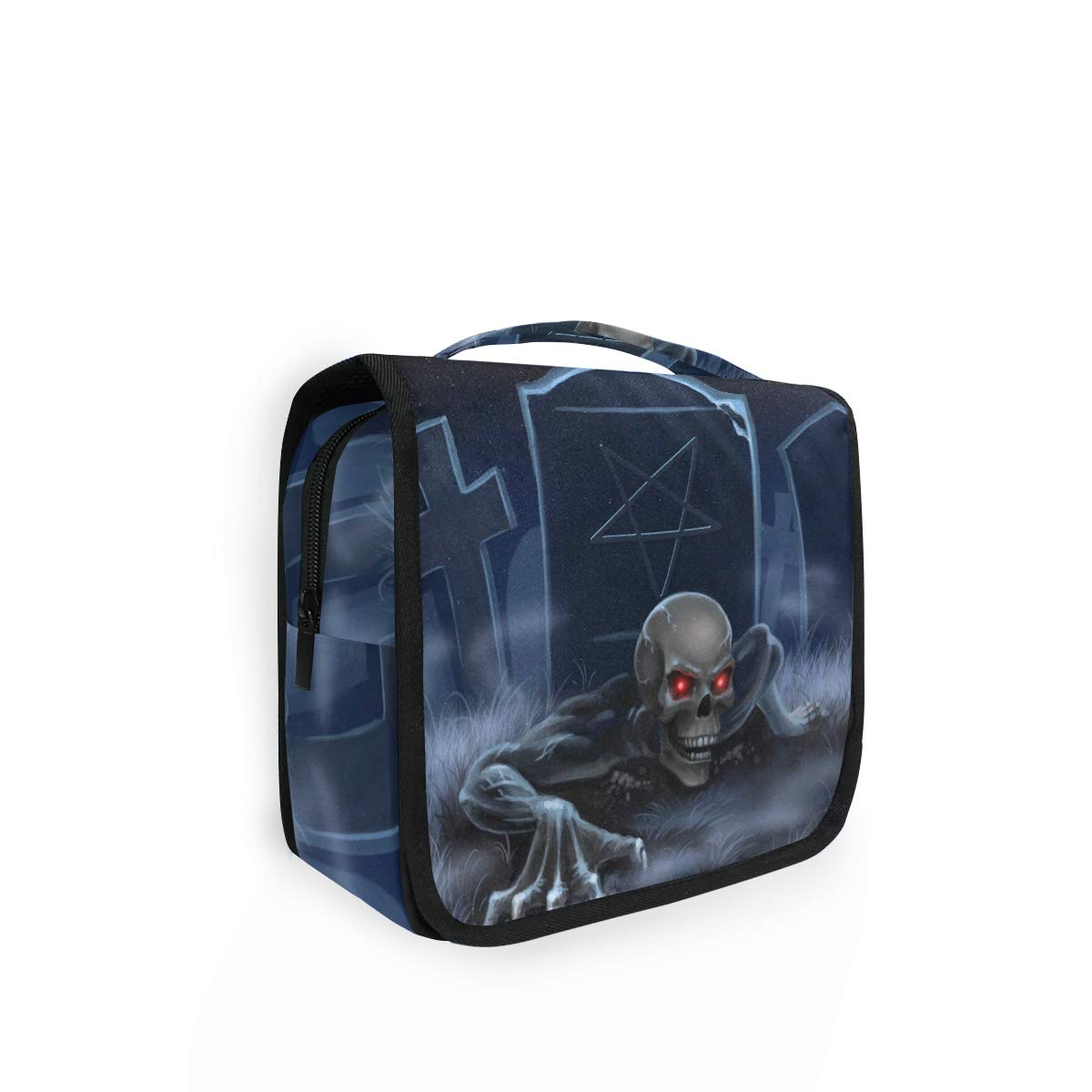 Zombie Halloween Toiletry Bag - Large Hanging Travel Cosmetic Organizer for Women & Men | Perfect for Travel, Camping & Gym
