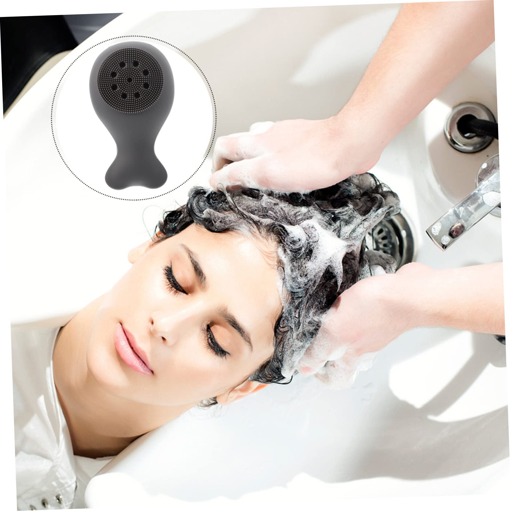 DOITOOL Silicone Bath Brush - Exfoliating Body Scrubber & Shampoo Massager for Adults & Babies | Gentle Skin Cleansing, Scalp Care & Face Washing | Perfect for Shower, Spa & Daily Hygiene Routine