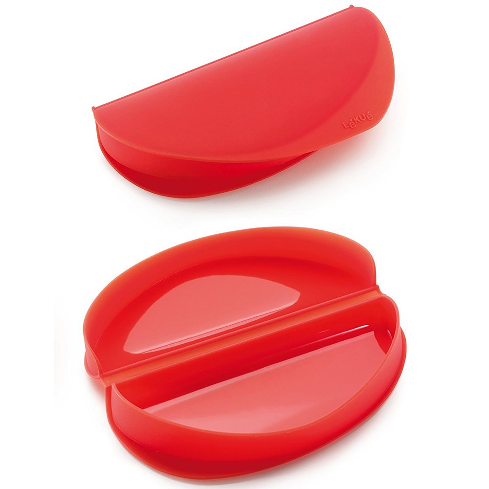 Lekue Red Small Omelette Maker - Quick & Easy Egg Cooker for Healthy Breakfast - Perfect for Home, Kitchen, and Camping Use