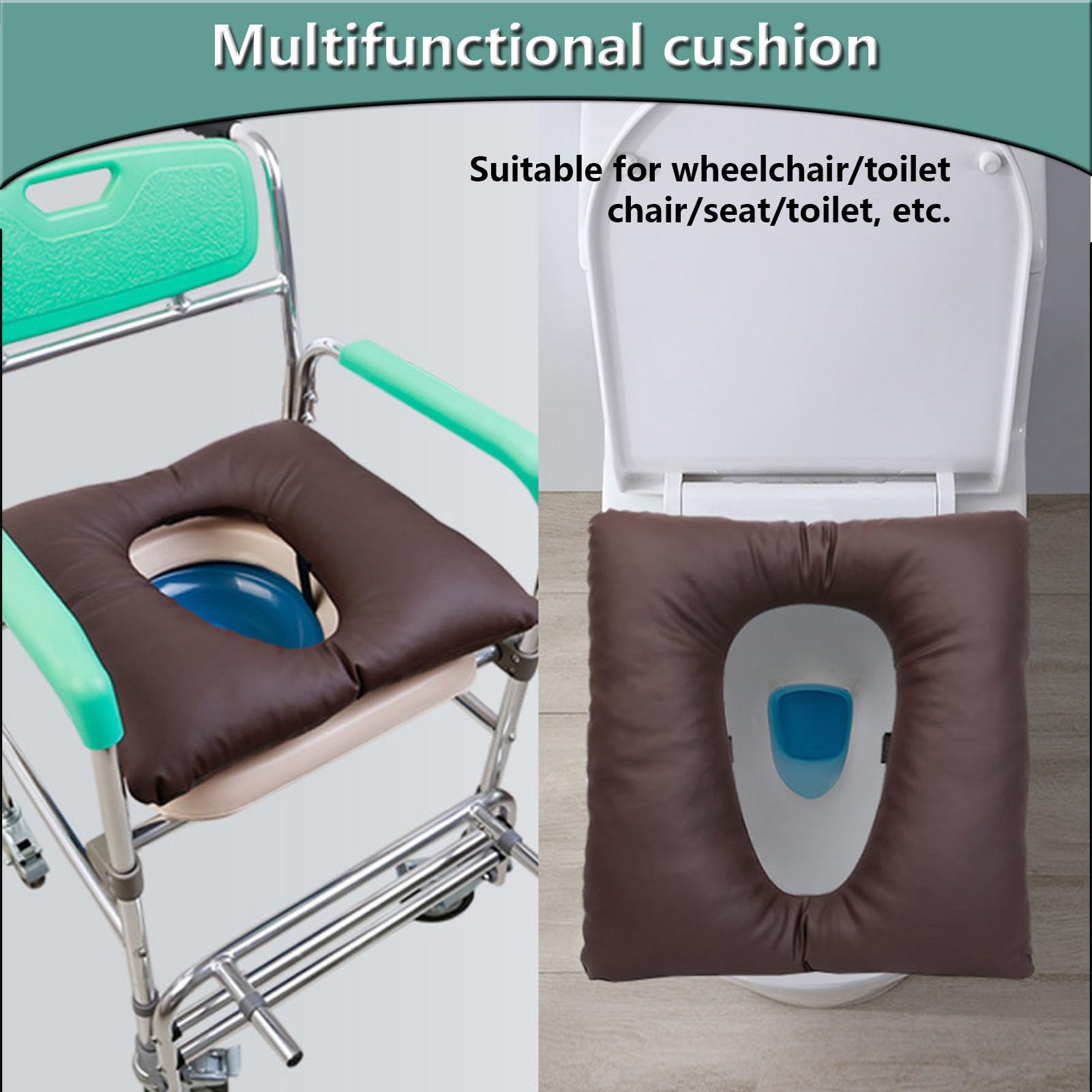 **Soft Commode Seat Cushion Replacement - Padded Toilet Seat Cushion for Bedside & Portable Commodes - Comfortable for Seniors & Shower Chairs - Ideal for Elderly Care, Post-Surgery & Mobility Assistance**