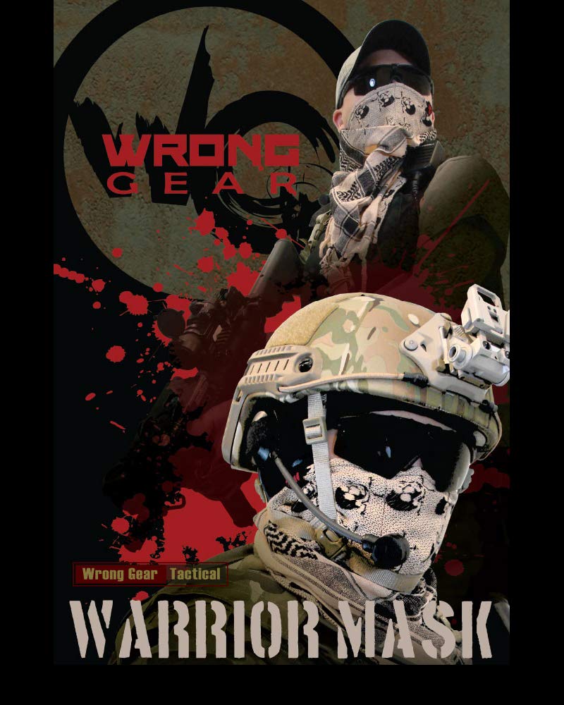 Warrior Mask Shemagh - Tactical Scarf for Airsoft, Biking, Snow Sports & Hiking - Made in USA - Perfect for Outdoor Adventures & Festival Protection