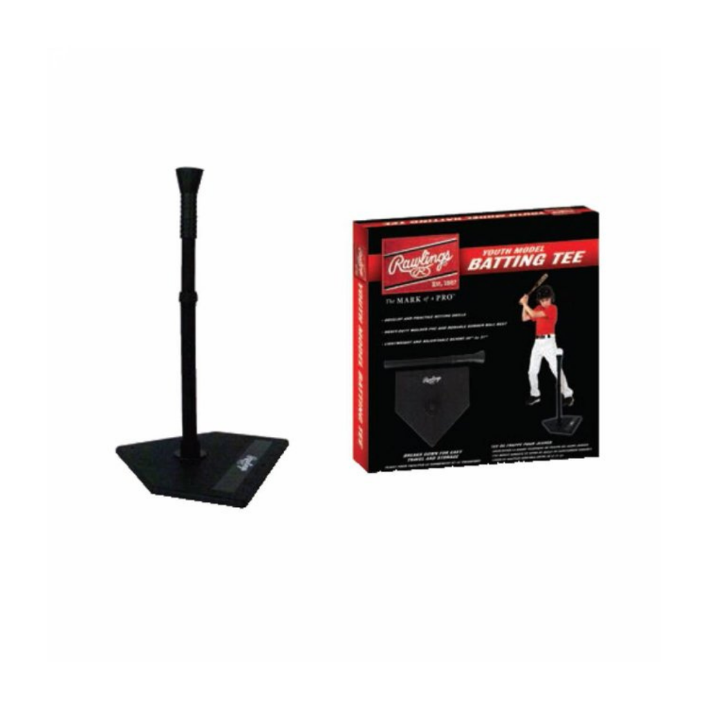 Rawlings Premier Batting Tee - Adjustable Baseball & Softball Training Equipment for Kids & Adults | Perfect for Backyard Practice, Batting Cages & Team Drills