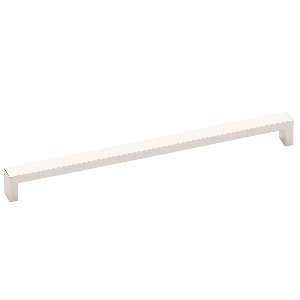 Modern Rectangular Wide Cabinet Knobs and Drawer Pulls in Polished Nickel - Stylish Hardware for Kitchen Cabinets, Bathroom Vanities & Furniture Upgrades