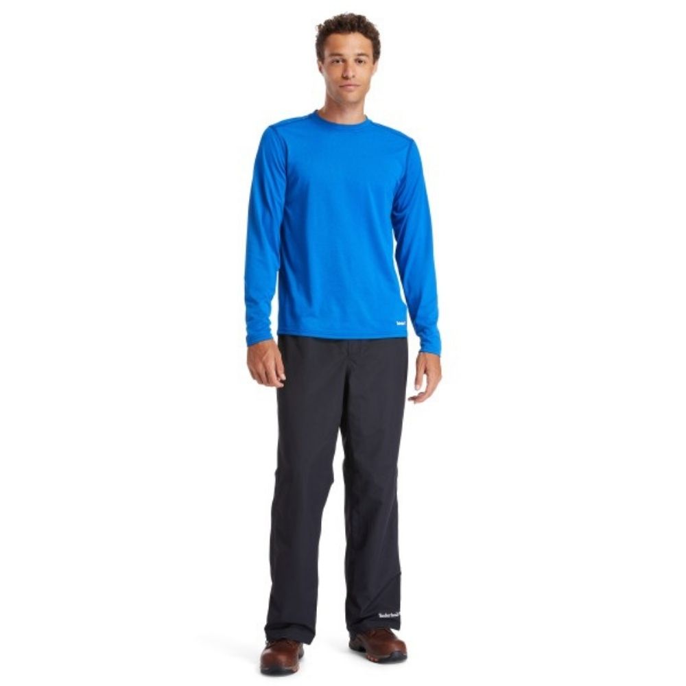 Timberland PRO® Men's Waterproof Rain Pants - Black (TB0A1HQM015) | All-Weather Protection for Outdoor Work & Hiking