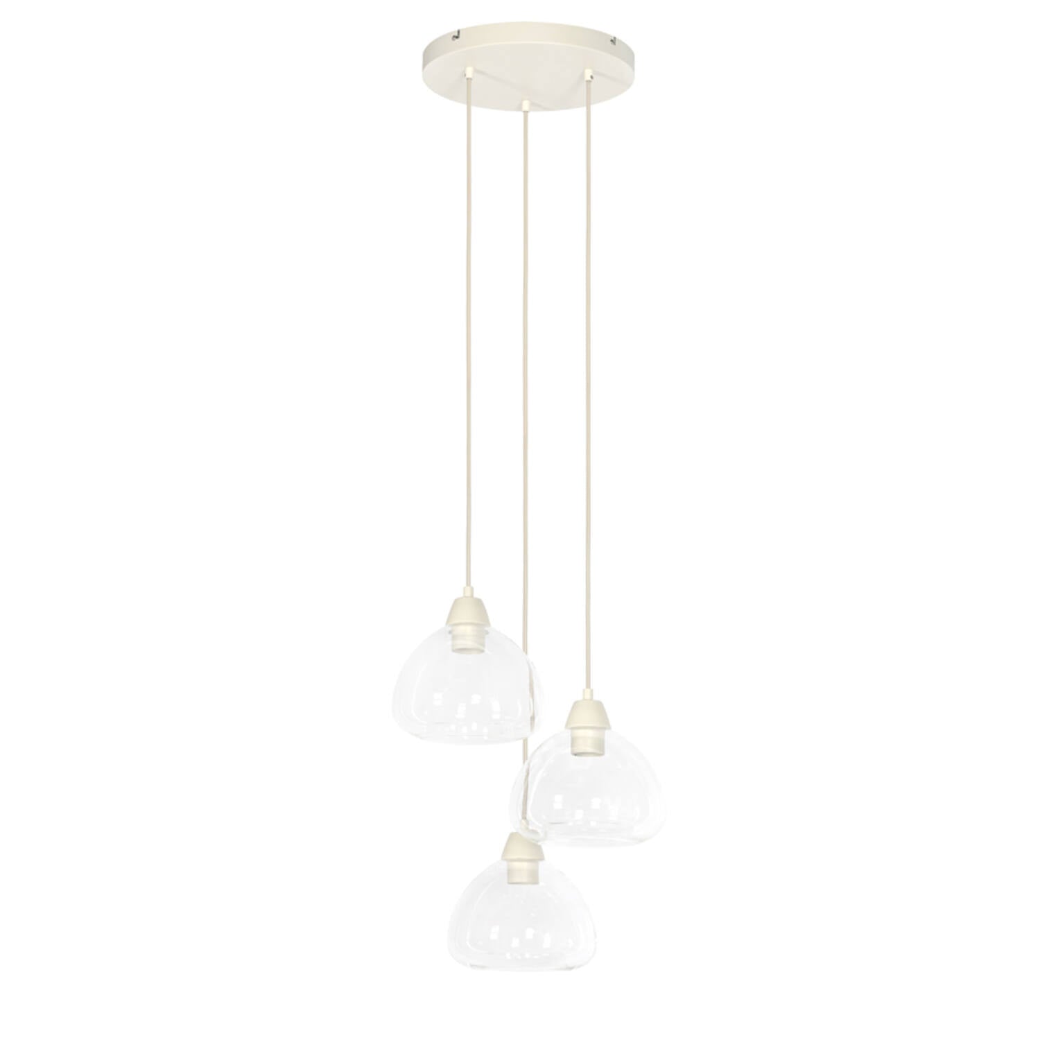 Bisho Modern Hanging Lamp - 3 Light Pendant, Ø30x14cm - Perfect for Dining Room, Kitchen Island, and Living Room Lighting