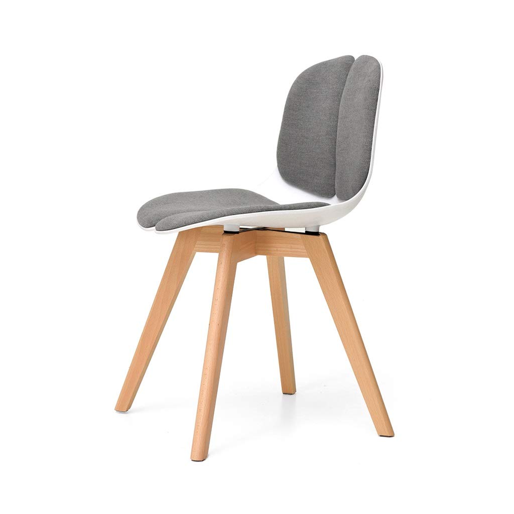 Modern White Solid Wood Dining Chair Slipcovers - Ergonomic Office & Lounge Chair with Comfortable Cushion, Sturdy Structure for Home & Workspace | Perfect for Dining Rooms, Home Offices & Living Areas