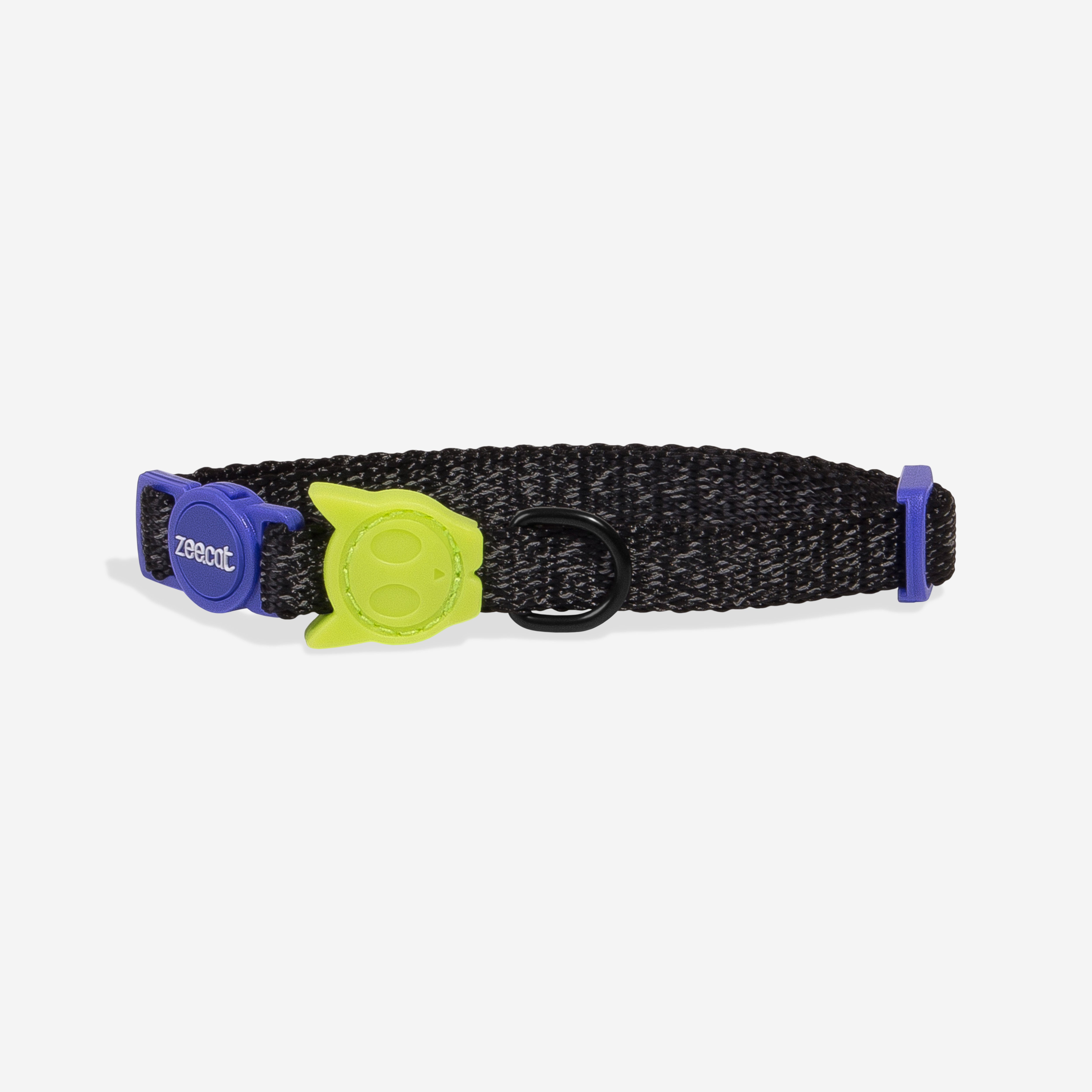 Zee.Dog Nox Black Cat Collar - Adjustable & Reflective for Night Safety - Perfect for Indoor & Outdoor Adventures