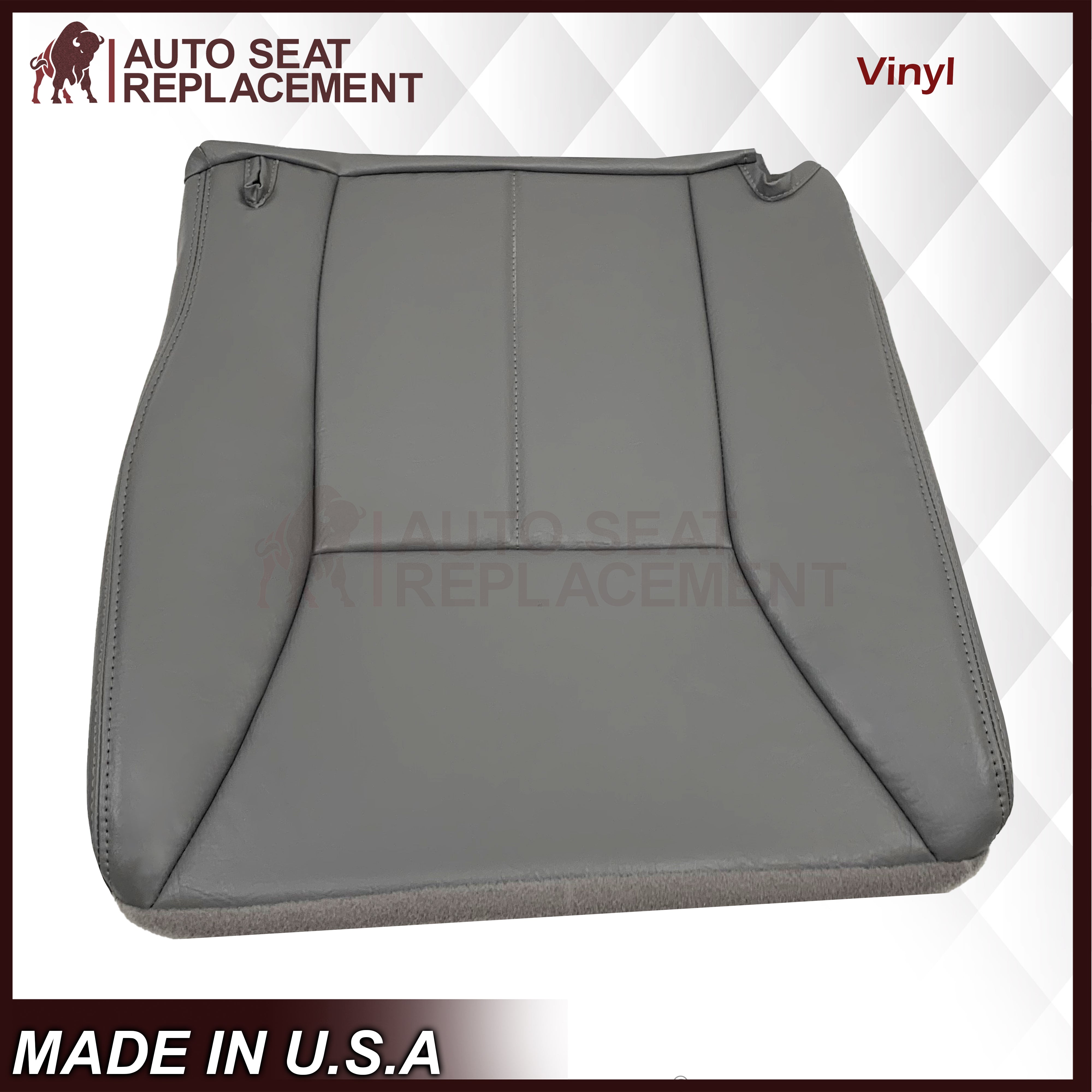1998-2002 Dodge Ram 1500 Base Work Truck Single Cab Seat Cover - Mist Gray Vinyl Replacement for Heavy Duty Protection | Perfect for Construction, Farming & Off-Road Use