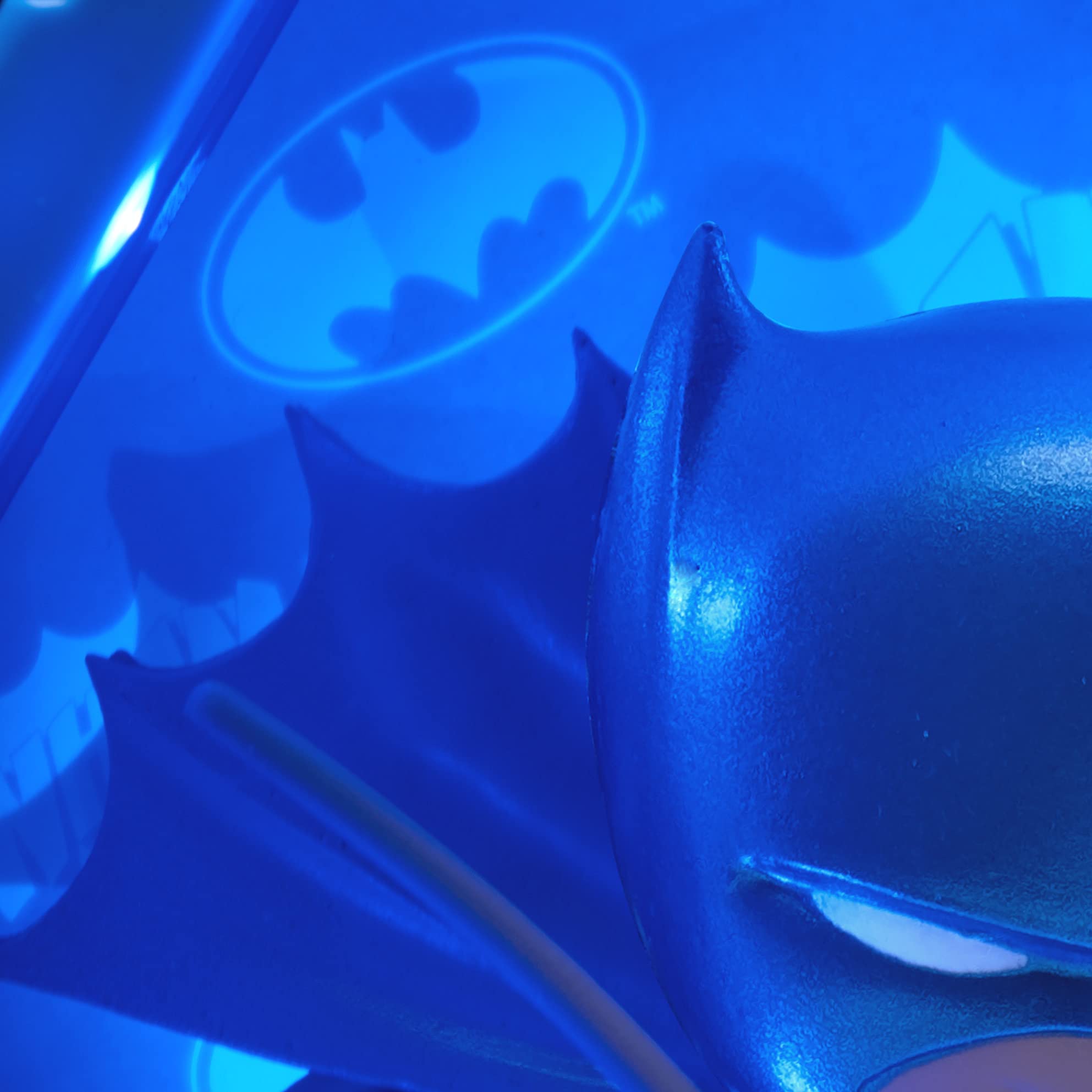 DC Comics Superhero Light-Up Bobblehead Figurine - Collectible Batman Metallic Toy for Fans & Decor | Perfect for Home Display, Office Desk & Gift Giving