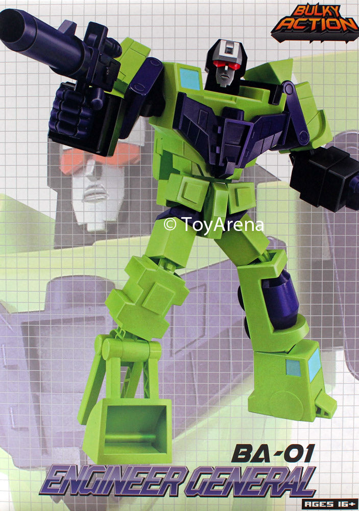 Transformers BA 01 Decepticon G1 Engineer General Devastator Action Figure - Collectible G1 Replica for Fans & Display - Perfect for Toy Collections, Gifts, and Nostalgic Decor
