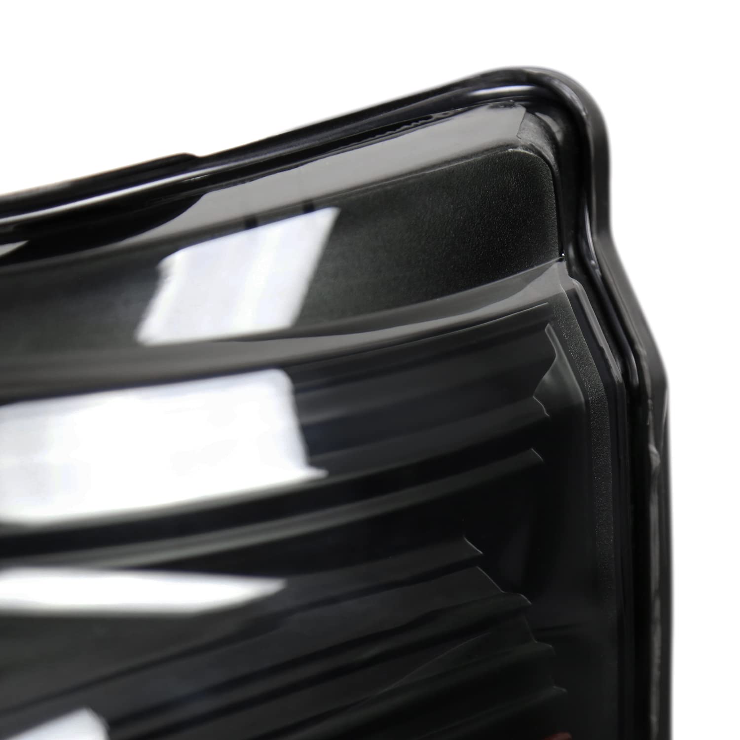 Spec-D Black Smoke Halo LED Headlights for 2011-2016 Ford F250/F350 - Off-Road & Night Driving