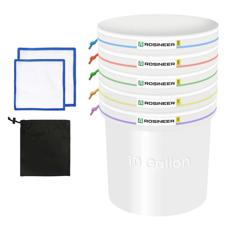 Premium Rosineer Ice Bubble Hash Extraction Filter Bags Set - 10 Gallon for High-Quality Cannabis Concentrates | Ideal for Home Extraction & DIY Hash Making